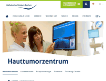 Tablet Screenshot of hauttumorzentrum-bochum.de